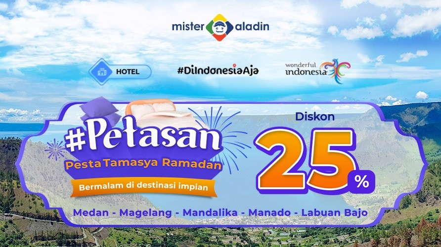 Libur Lebaran Tetap Hemat, Pesan Hotel di Mister Aladin Diskon Rp200 Ribu Lho. (Foto MNC Media)