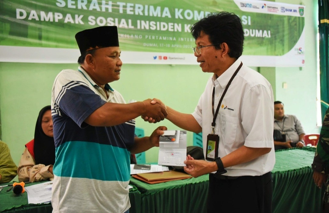 PT KPI RU Dumai Realisasikan Kompensasi Dampak Sosial untuk Masyarakat. (Foto: Pertamina/Adv)