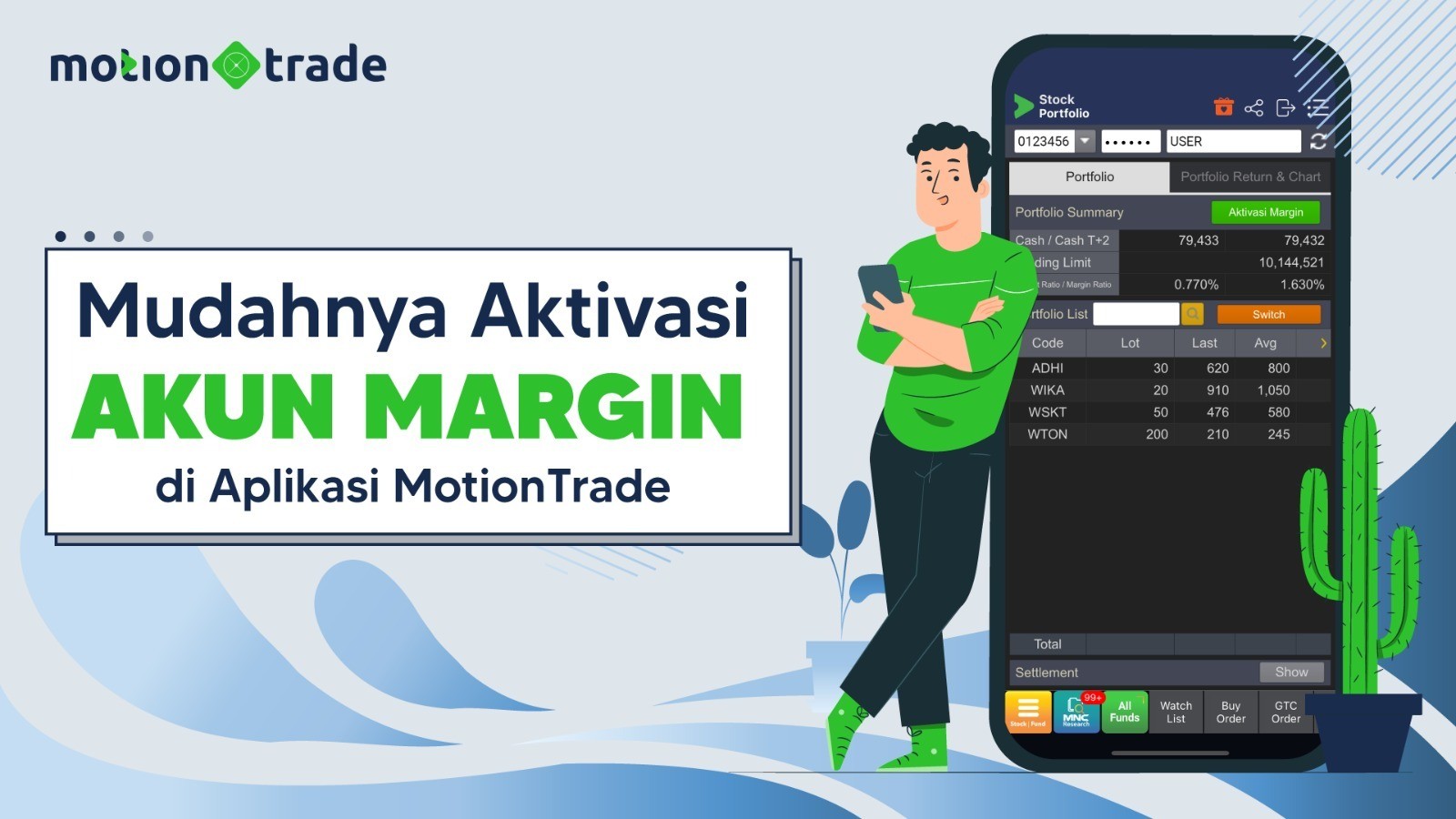 Maksimalkan Cuan, Intip Tips Mudahnya Aktivasi Akun Margin di Aplikasi MotionTrade. (Foto: MNC Media)
