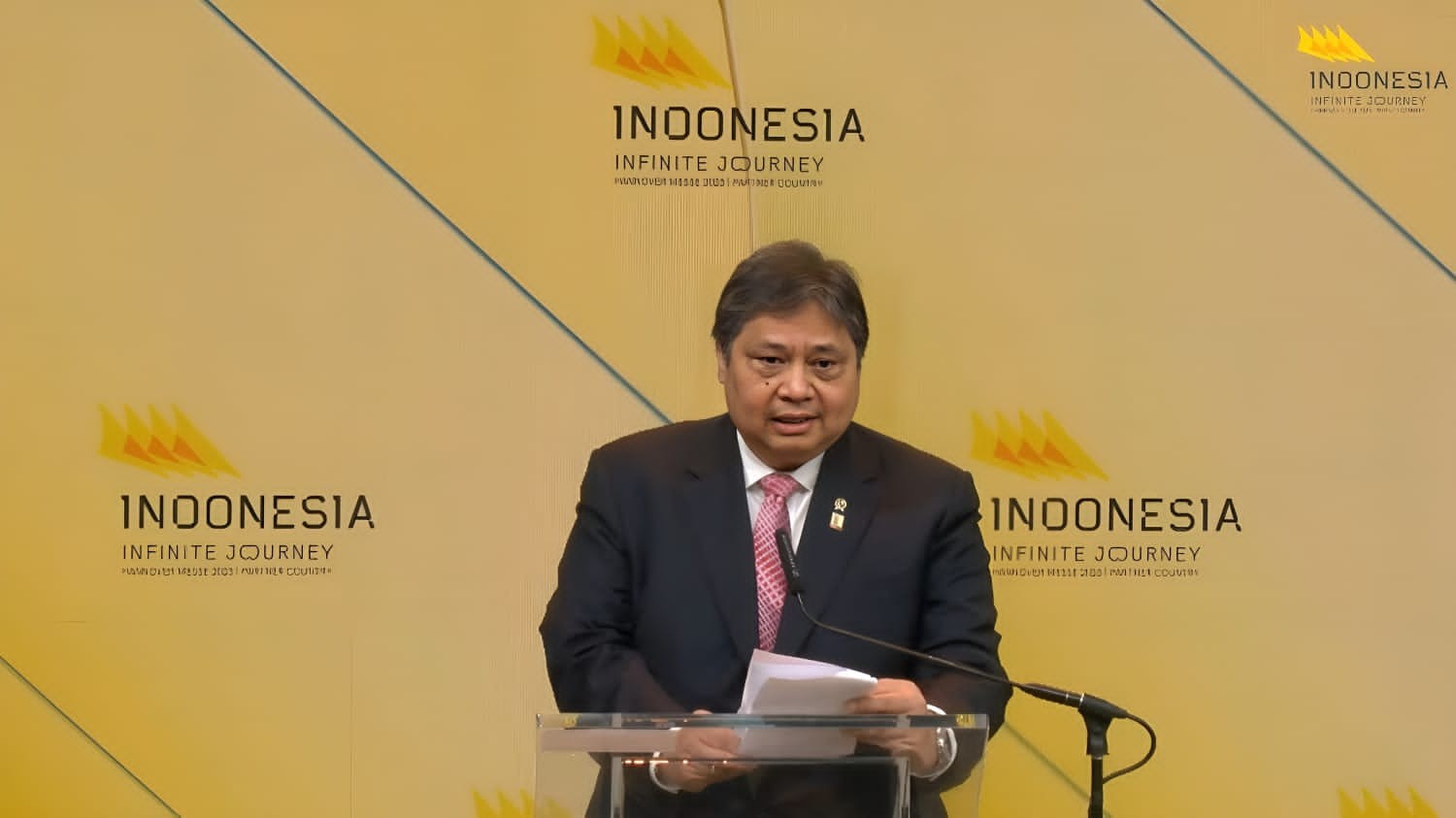Jokowi sebut Indonesia sebagai Land of Opportunity di Hannover Messe 2023 (foto: MNC Media)