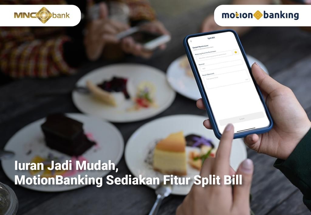Iuran Jadi Mudah, MotionBanking Kini Sediakan Fitur Split Bill (FOTO:MNC Media)