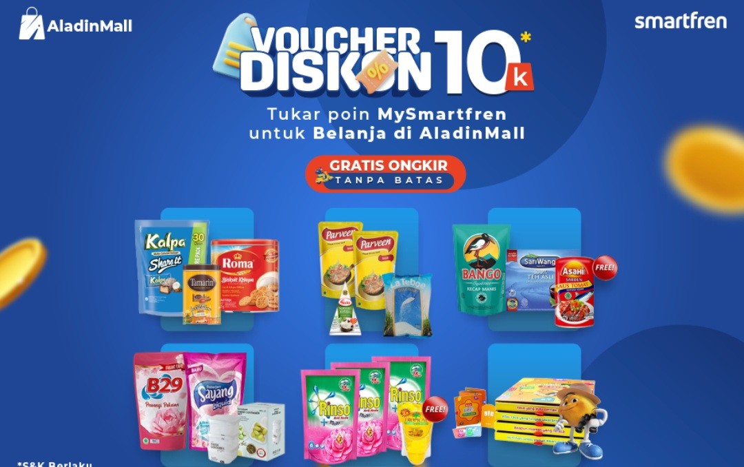 Kini Anda Bisa Redeem Poin Smartfren, Buruan Belanja di AladinMal (FOTO:MNC Media)