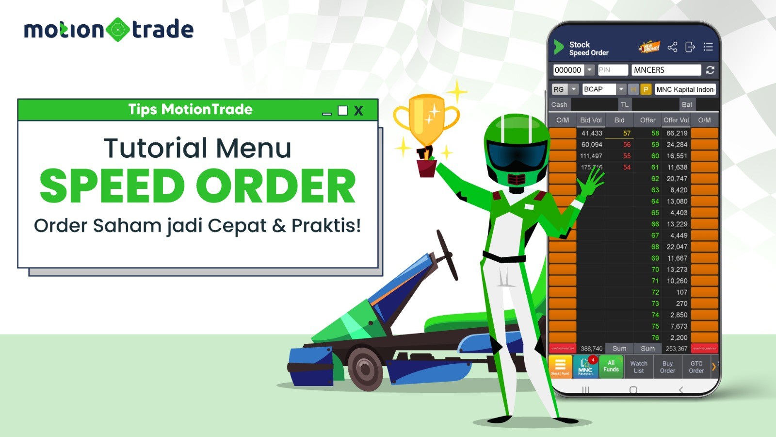 Begini Cara Order Saham yang Cepat dan Praktis Ala MotionTrade (Foto: MNC Media)