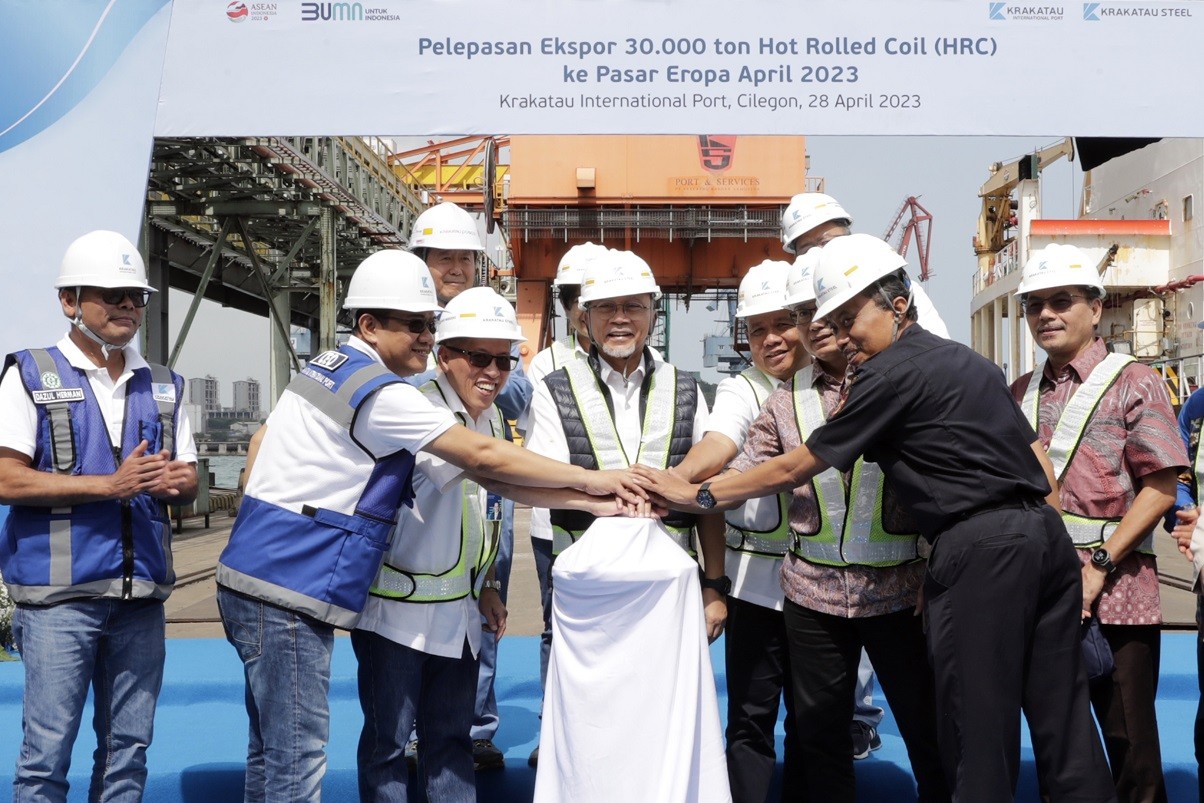 Krakatau Steel (KRAS) Ekspor Hot Rolled Coil Senilai Rp315 Miliar ke Italia. (Foto Krakatau Steel)