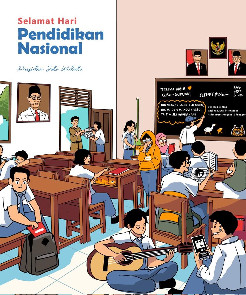 Jokowi: Kita Dapat Memajukan Pendidikan Jokowi: Kita Dapat Memajukan Pendidikan untuk Menyongsong Menyongsong Indonesia Maju. (Foto Dokumentasi Twitter @jokowi)