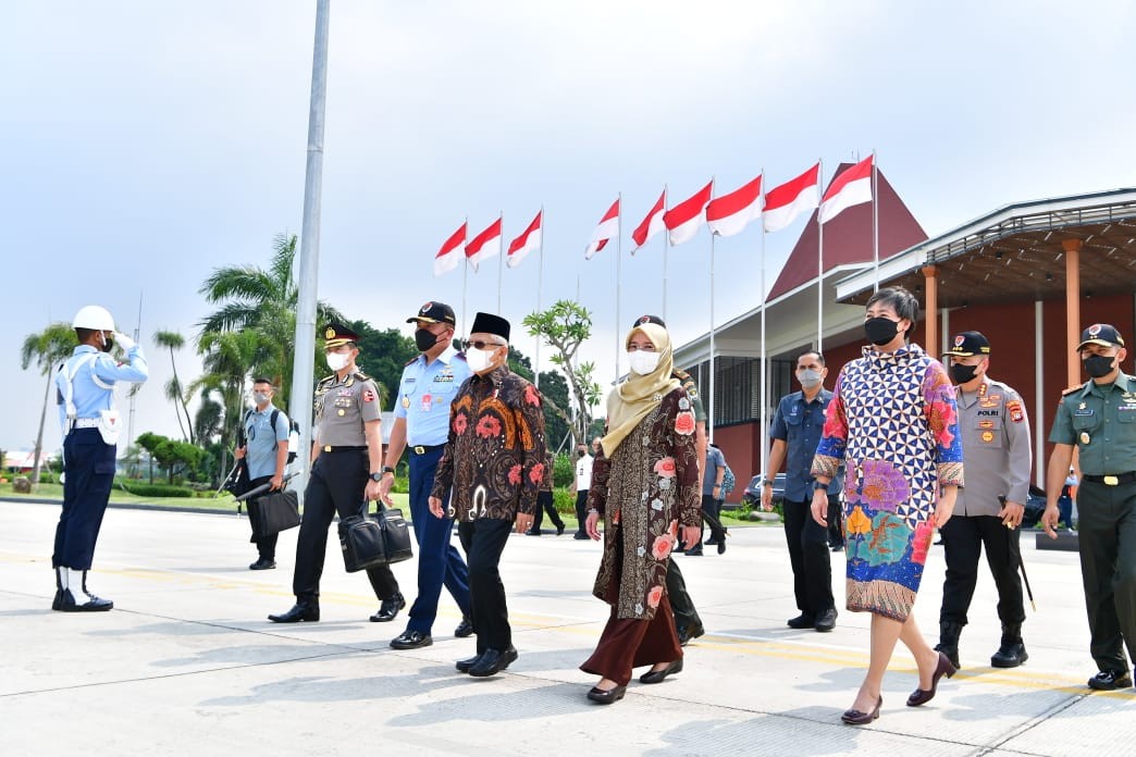Ma'ruf Amin akan Kukuhkan Komite Daerah Ekonomi dan Keuangan Syariah di Bengkulu. (Foto Setwapres)