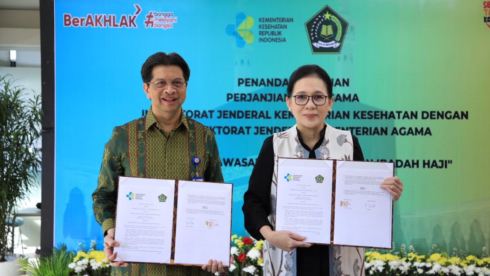Itjen Kemenag dan Kemenkes Sinergi Sukseskan Pengawasan Haji 2023. (Foto MNC Media)