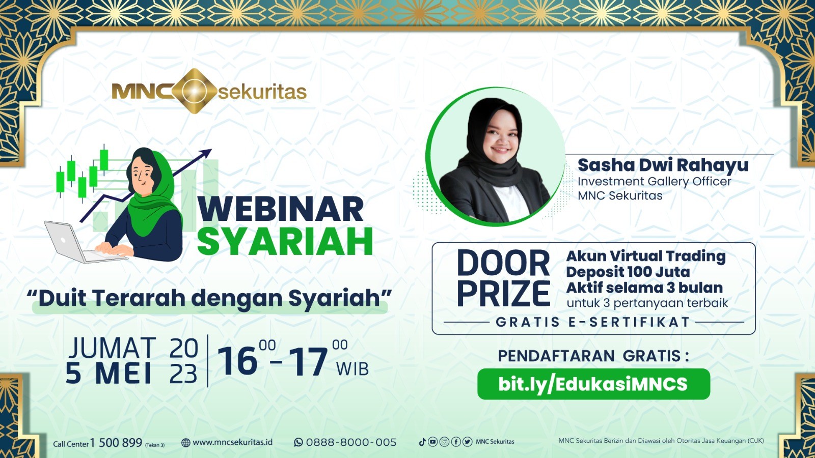 MNC Sekuritas Gelar Webinar Gratis Bertajuk “Duit Terarah dengan Syariah”. (Foto MNC Media)