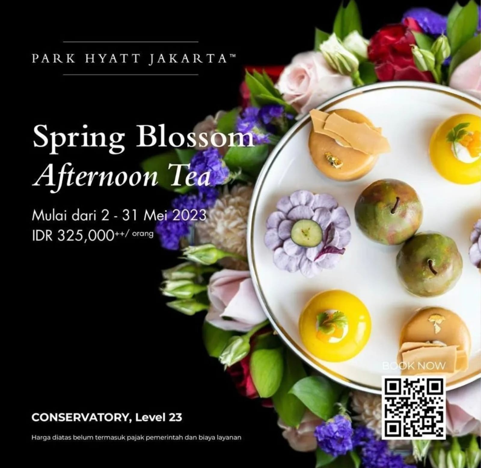 Mau Sempurnakan Momen Sore Hari Anda? Nikmati Spring Blossom Afternoon Tea di The Conservatory. Foto: MNC Media.