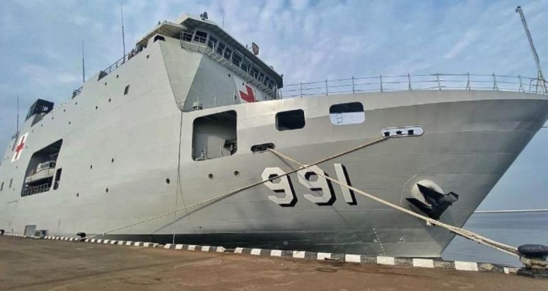 Tinjau RS Terapung, Mahfud MD Sebut Pengamanan KTT ASEAN Berjalan Baik. (Foto: MNC Media)