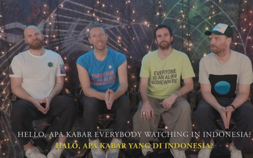 Coldplay Siap Gemparkan GBK 15 November 2023, Chris Martin: Konser Pertama di Negara yang Indah (FOTO:IG pkentertainment.id)