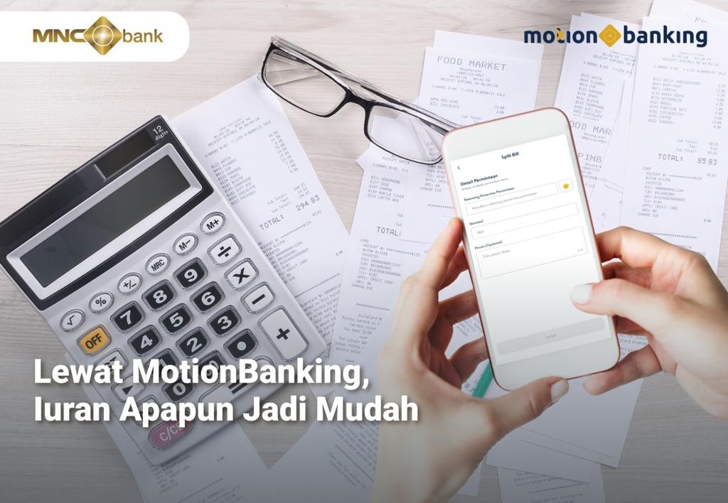 Lewat MotionBanking, Mau Iuran Apapun Jadi Mudah Lewat Fitur Split Bill. (Foto: MNC Media)