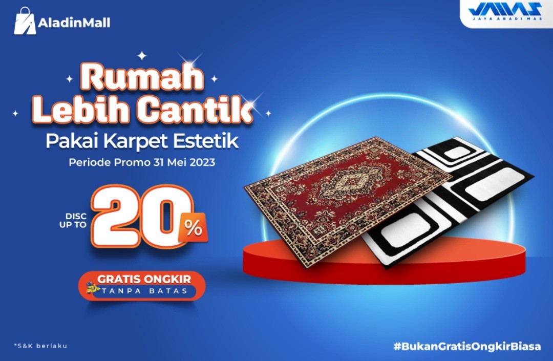 Ganti Koleksi Karpetmu dengan Jamas Carpet, Diskon hingga 20 Persen di AladinMall (FOTO:MNC Media)