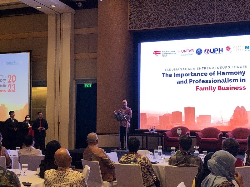 Hadi Cahyadi Beberkan Peran Family Business Bagi Ekonomi Indonesia. (Foto: Viola/MNC Media)