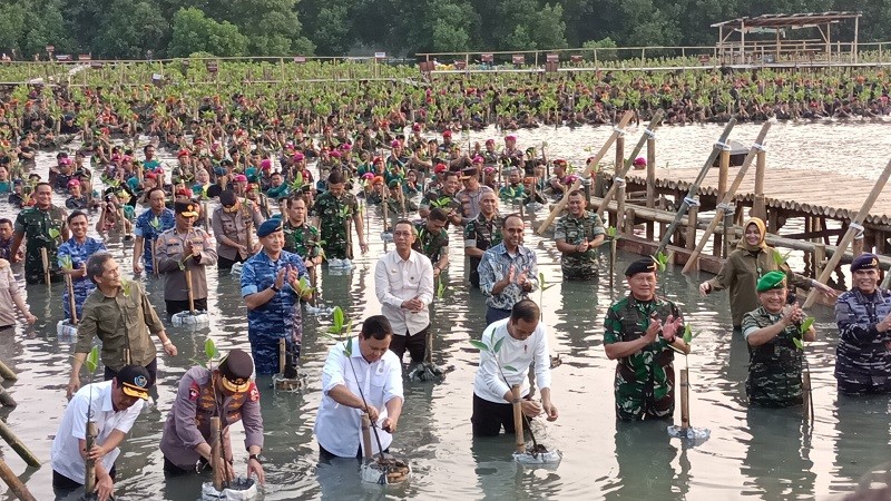 Hadiri KTT G20 di India, Jokowi Pamer Program Restorasi Mangrove Indonesia (foto: MNC Media)