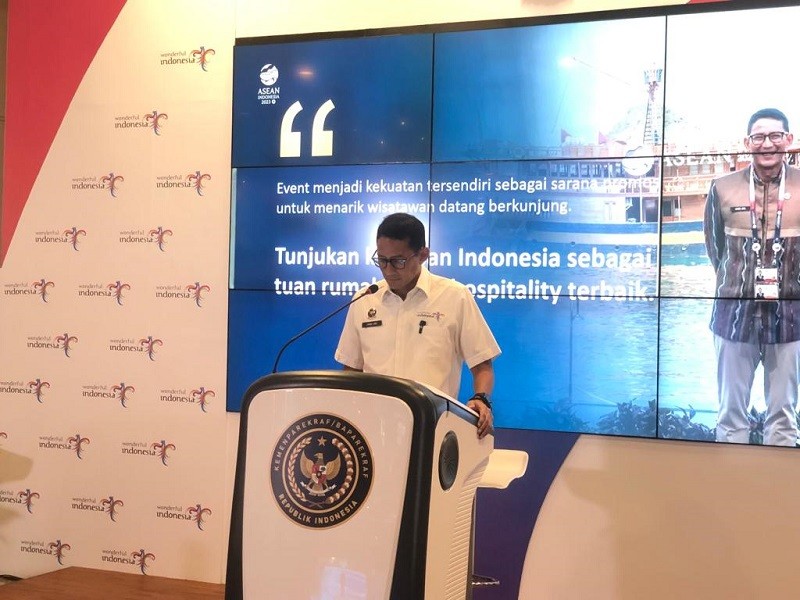 Sandiaga Mau Promosikan Destinasi Wisata Likupang ke Coldplay (Foto Syifa MPI)