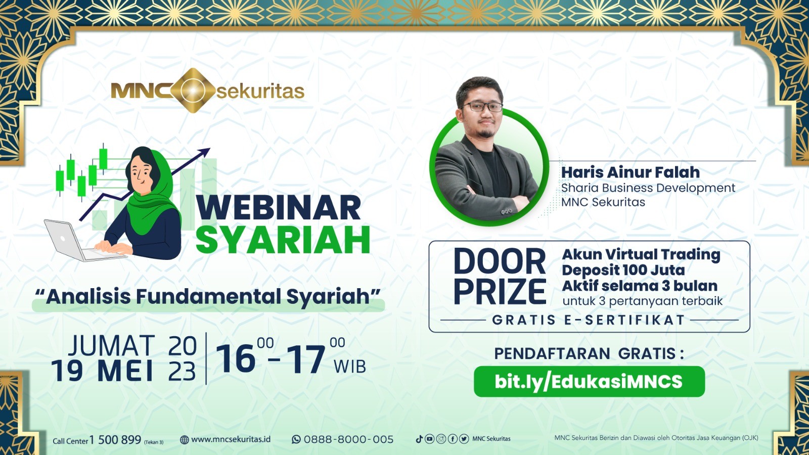 Yuk, Belajar  Menganalisis Saham Syariah di Webinar MNC Sekuritas: Analisis Fundamental Syariah. (Foto: MNC Media)