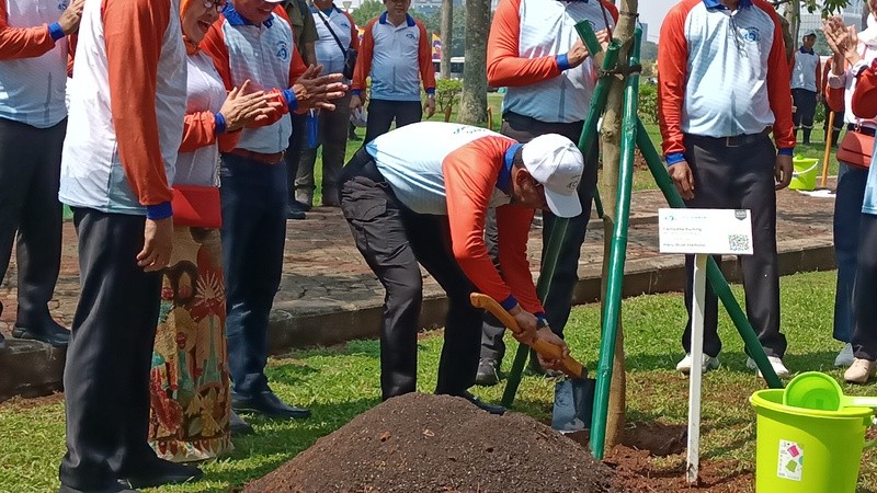 Gelar Tanam Pohon, Pj Gubernur DKI: Simbol Kehidupan Kita. (Foto: MNC Media)