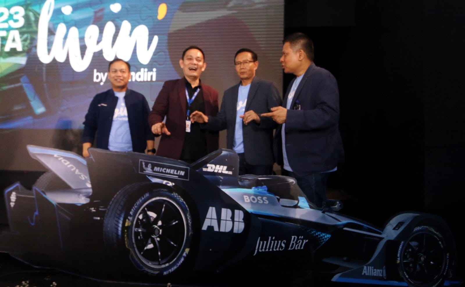 Bank Mandiri (BMRI) Mulai Jual Tiket Formula E 2023 via Livin’ Sukha. (Foto: Viola/MNC Media)