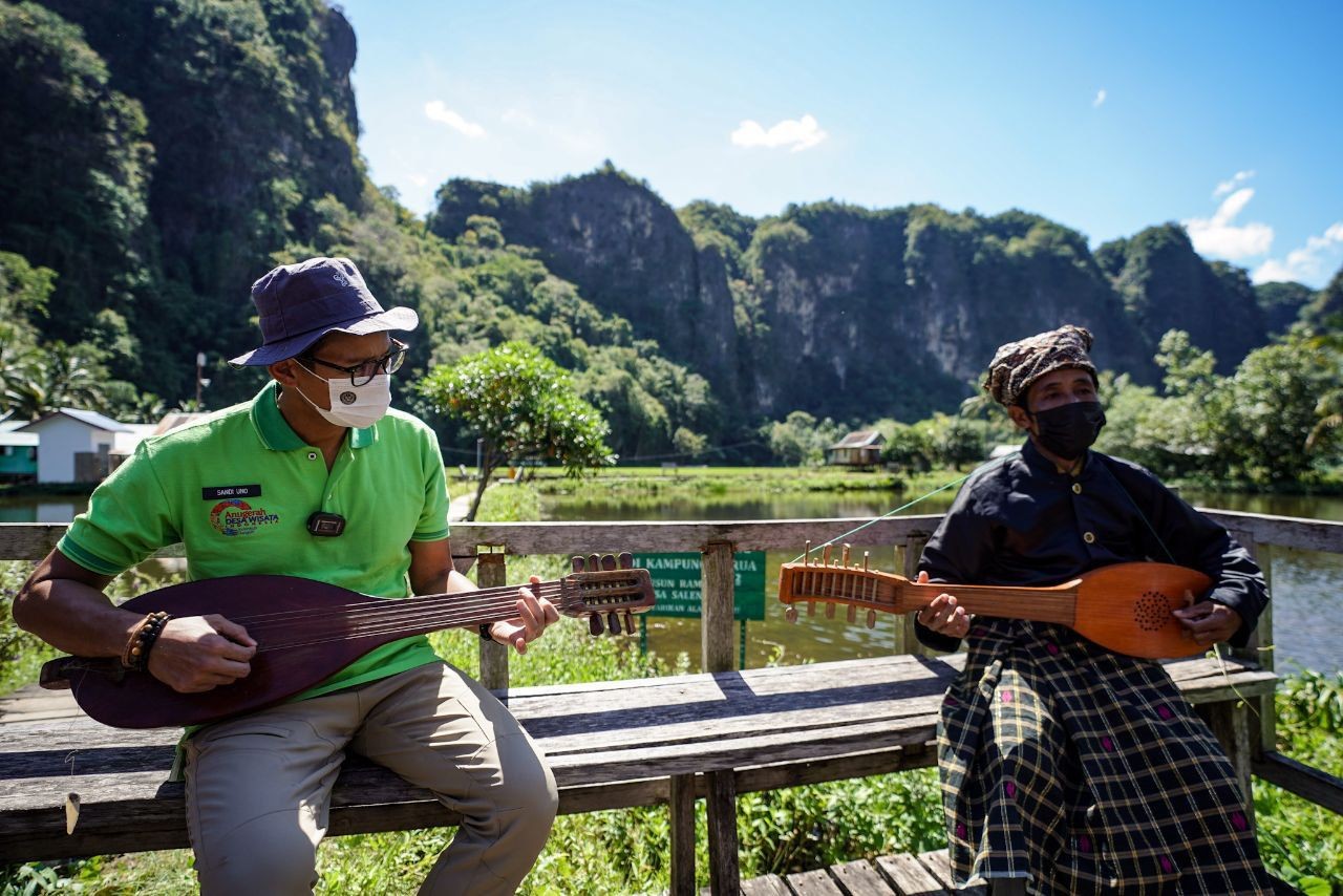 Geopark RI Tembus Jaringan UNESCO, Sandiaga: Dampaknya Sangat Besar. (Foto: MNC Media)