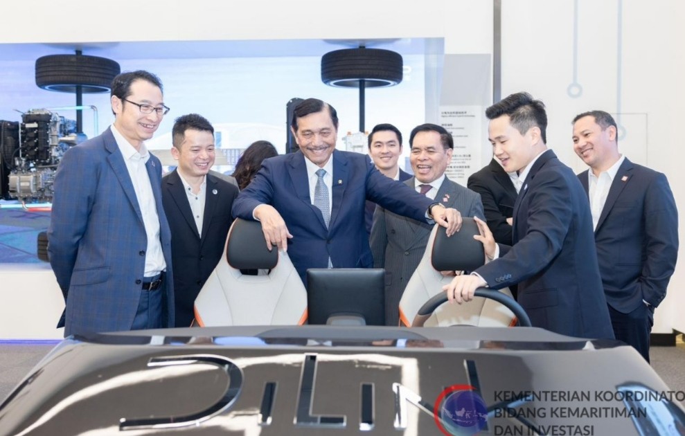Luhut Ajak Raksasa Mobil Listrik BYD Tanamkan Modalnya di RI. (Foto Kemenko Marves)