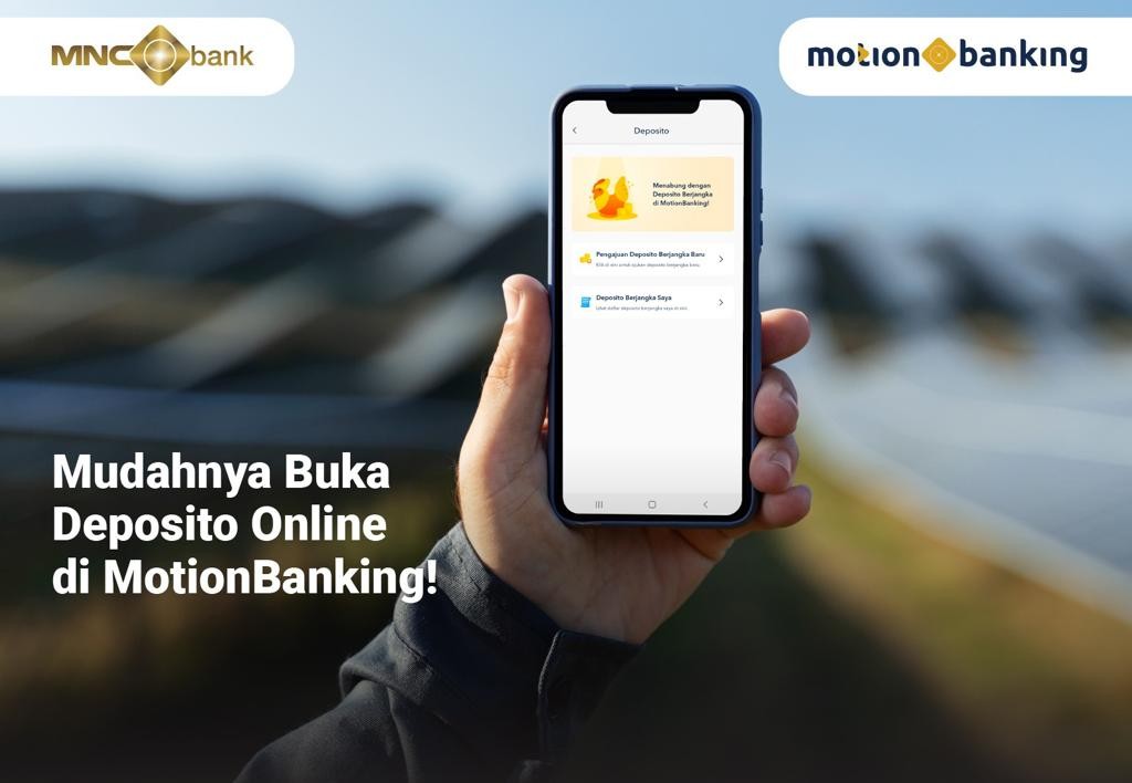 Simak Cara Buka Deposito Online di MotionBanking (FOTO:MNC Media)
