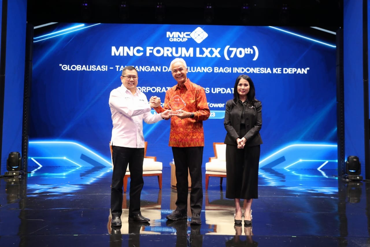 Ganjar Bahas Peluang RI di Era Globalisasi, Hary Tanoesoedibjo: Paparan Sangat Baik. (Foto: MNC Media)
