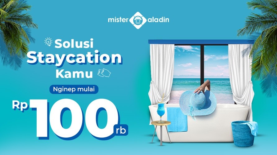Staycation Hemat Cuma Rp100 Ribuan di Mister Aladin, Buruan Booking Yuk. (Foto MNC Media)