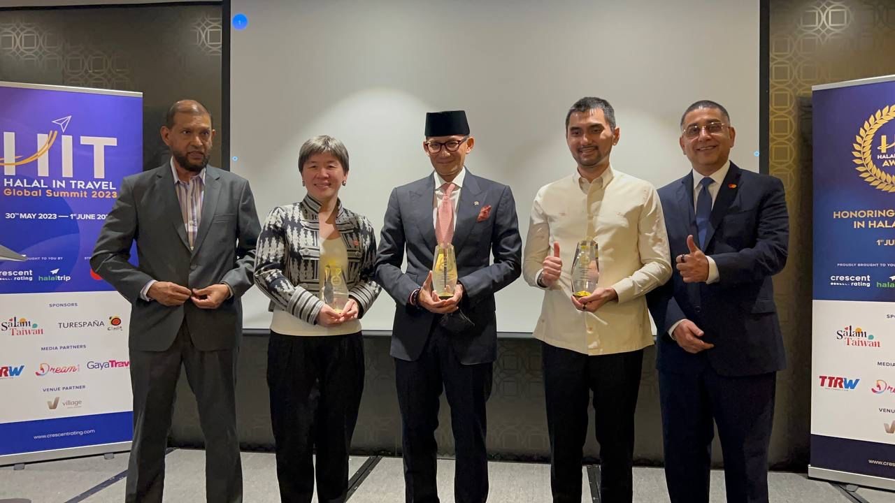 RI Raih Peringkat Pertama Global Muslim Travel Index, Sandiaga: Ciptakan Lapangan Kerja. (Foto: MNC Media)