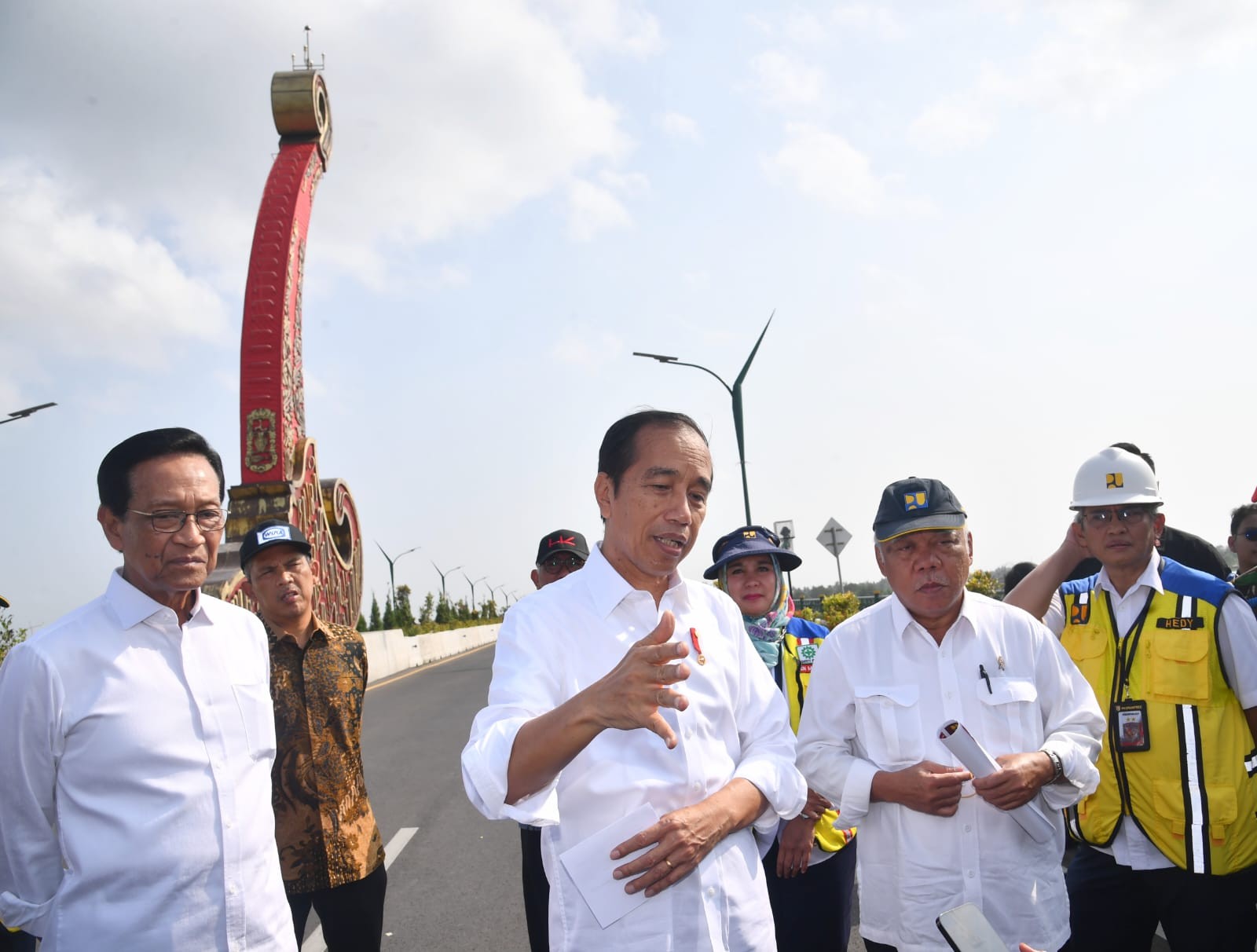 Jokowi Resmikan Jembatan Kretek 2 di Bantul, Biayanya Habiskan Rp364 Miliar. (Foto Setpres)