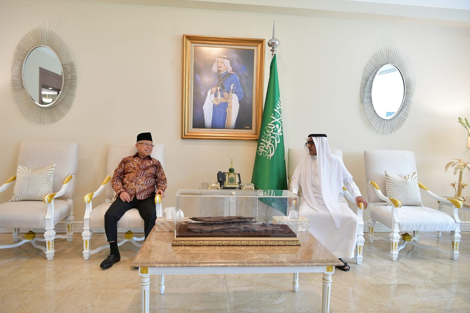 Wapres Apresiasi Pemerintah Saudi soal Pelayanan Fast Track Jamaah Haji RI. (Foto Setwapres)