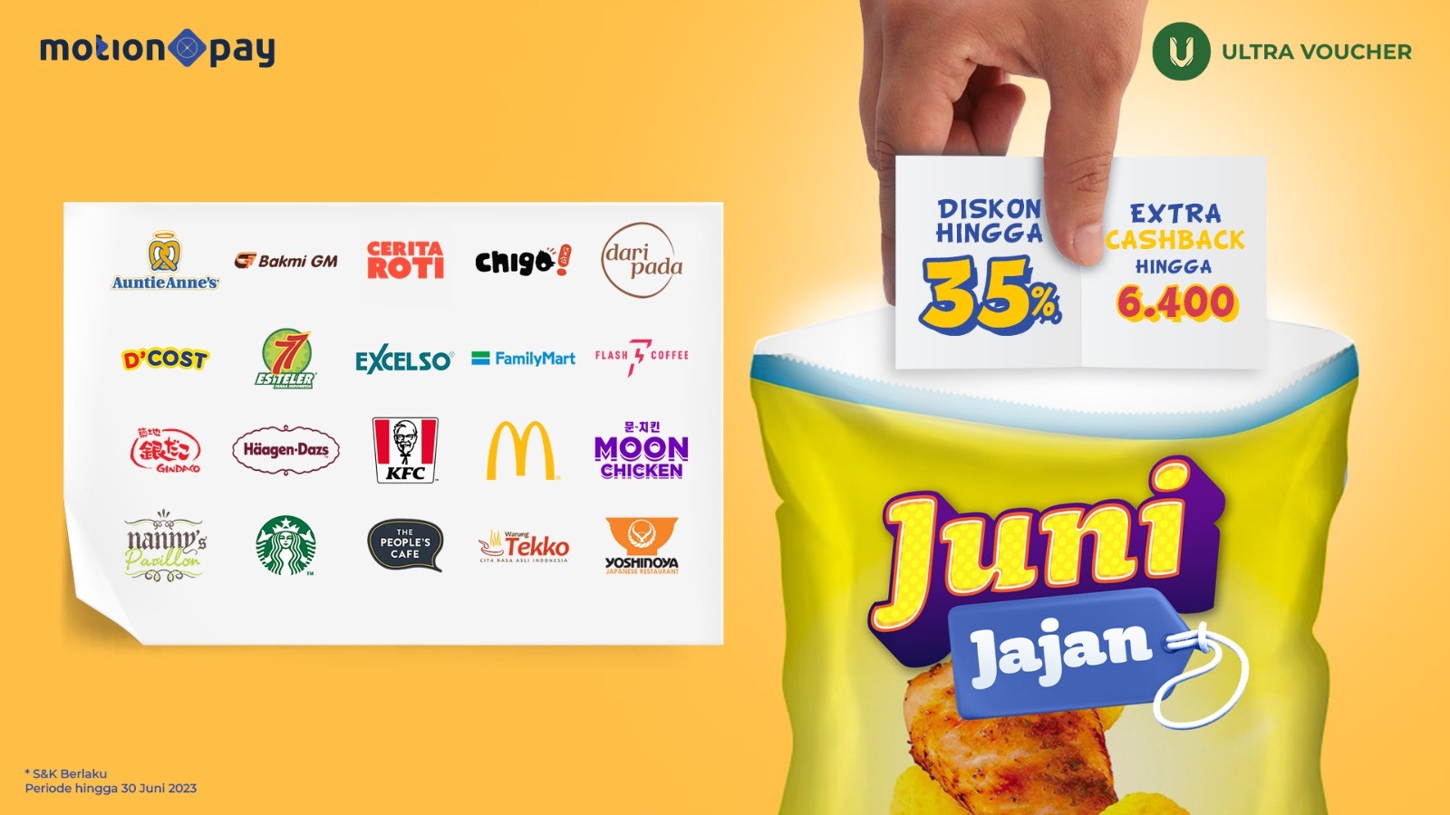 Saatnya Jajan, Banyak Diskon dan Cashback Kuliner Favorit di MotionPay (FOTO:MNC Media)