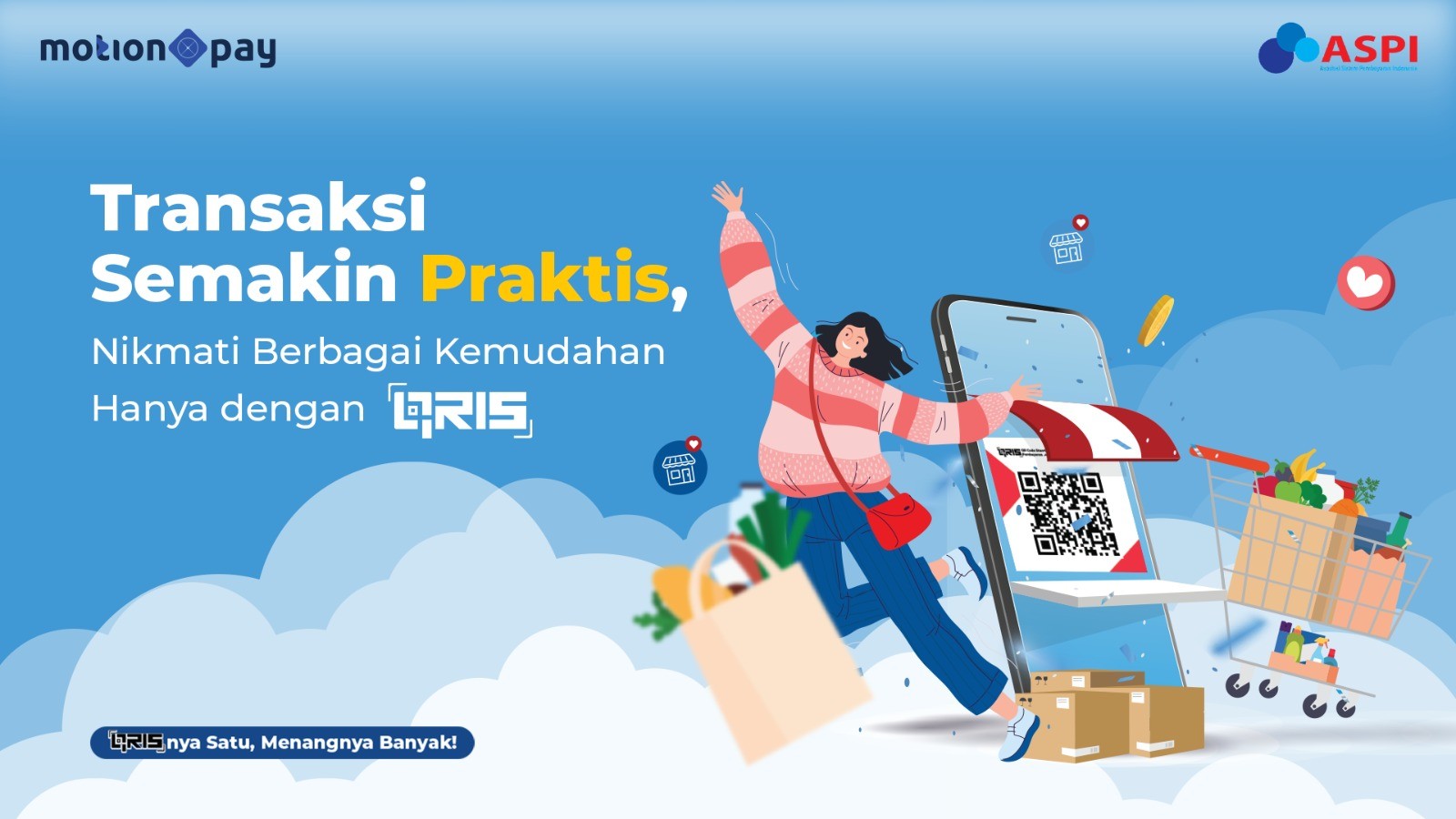 Transaksi Semakin Praktis dengan Berbagai Kemudahan QRIS MotionPay. (Foto: MNC Media)