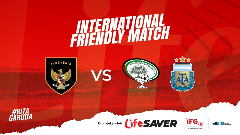 IFG Life Proteksi Timnas Indonesia dan Penonton Laga FIFA Match Day. (Foto: MNC Media)