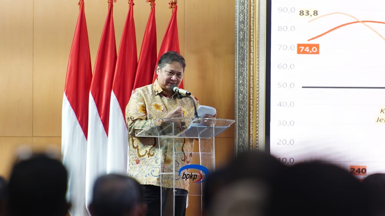 Airlangga Dorong Aparat Pengawasan Intern Pemerintah Ikut Tingkatkan Perekonomian Inklusif. (Foto: Kemenko Perekonomian)