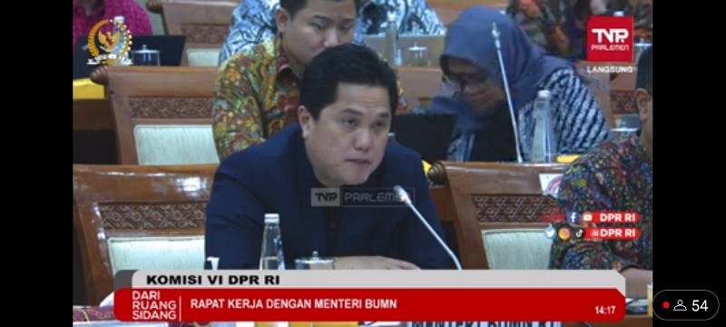 Minta Rapat Tertutup Bahas IPO PHE, Erick Thohir: Sensitif Karena Mau Go Public. (Foto: Suparjo/MNC Media)
