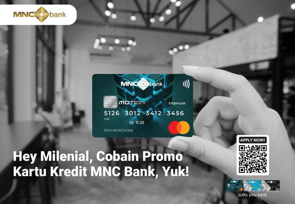 Hei Milenial, Cek Beragam Promo dari Kartu Kredit MNC Bank. (Foto: MNC Media)