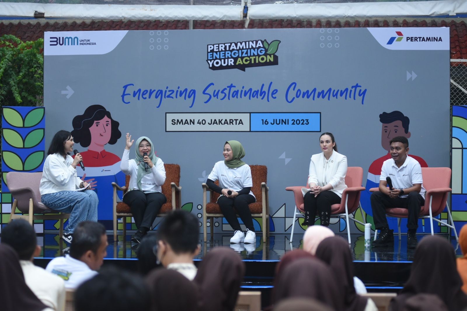 Gandeng Sekolah Adiwiyata, Pertamina Ajak Generasi Muda Pakai Energi Baru Terbarukan. (Foto: MNC Media)