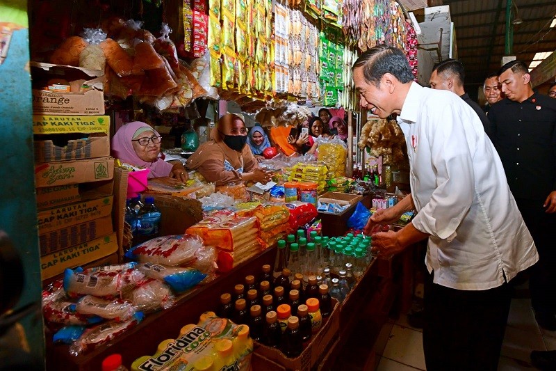 Jokowi Blusukan ke Pasar dan Sebar BLT di Hari Ulang Tahunnya (Foto Ist)