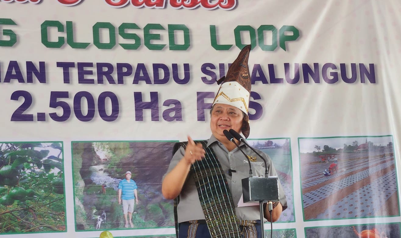 Airlangga Dorong Kemitraan Agribisnis Hortikultura di Simalungun. Foto: MNC Media.