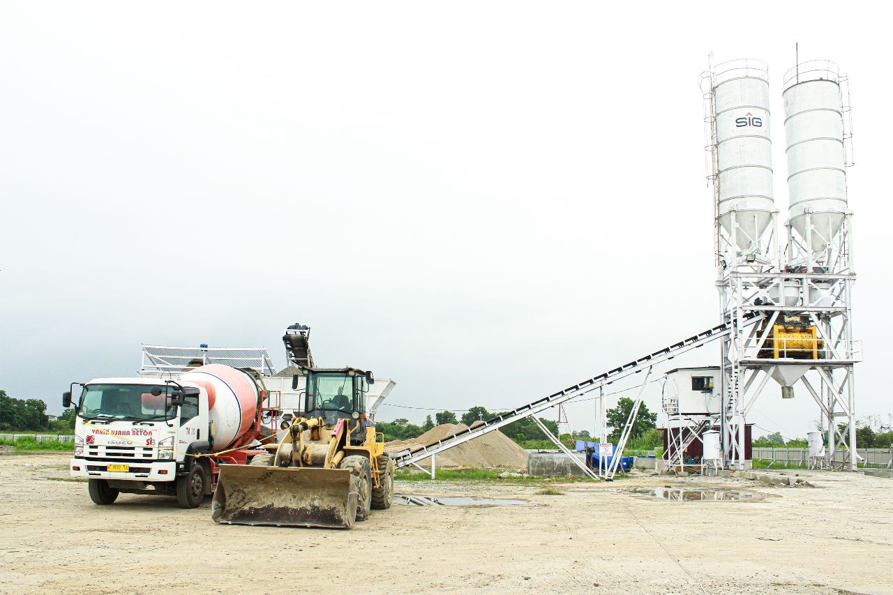 Semen Indonesia (SIG) Resmikan Ready-Mixed Batching Plant di Palembang (foto: MNC Media)
