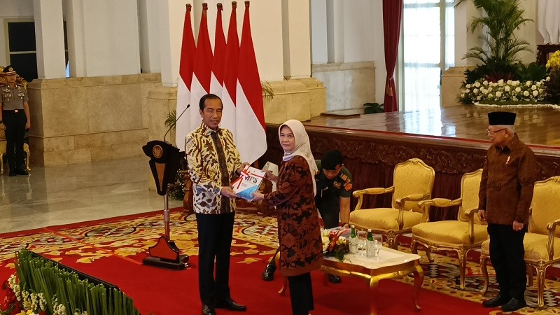 Soal Opini WTP dari BPK, Jokowi: Bukan Prestasi Tapi Kewajiban. (Foto: Raka Dwi/MNC Media)