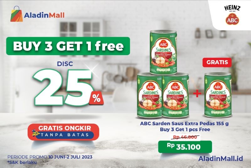 Belanja Produk ABC Sarden Lebih Hemat di AladinMall, Cek Promonya Yuk. Foto: MNC Media.