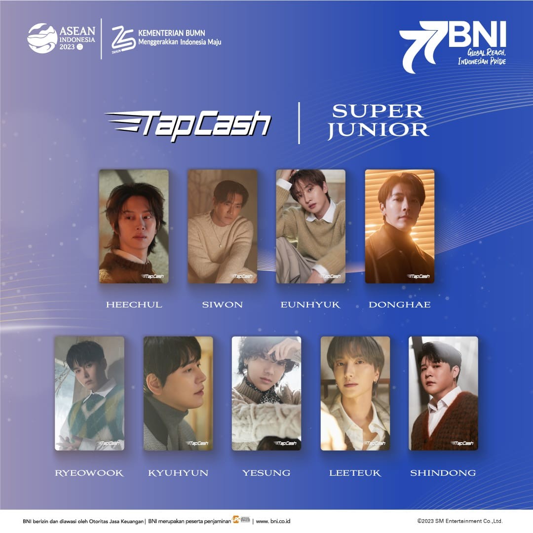 Penggemar K-Pop Merapat, BNI (BBNI) Rilis TapCash Desain Super Junior hingga NCT Dream (FOTO:Dok BNI)