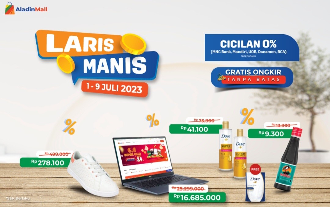 Yuk Serbu Produk Ini di AladinMall, Ada Cicilan Nol Persen dan Gratis Ongkir (FOTO:MNC Media)