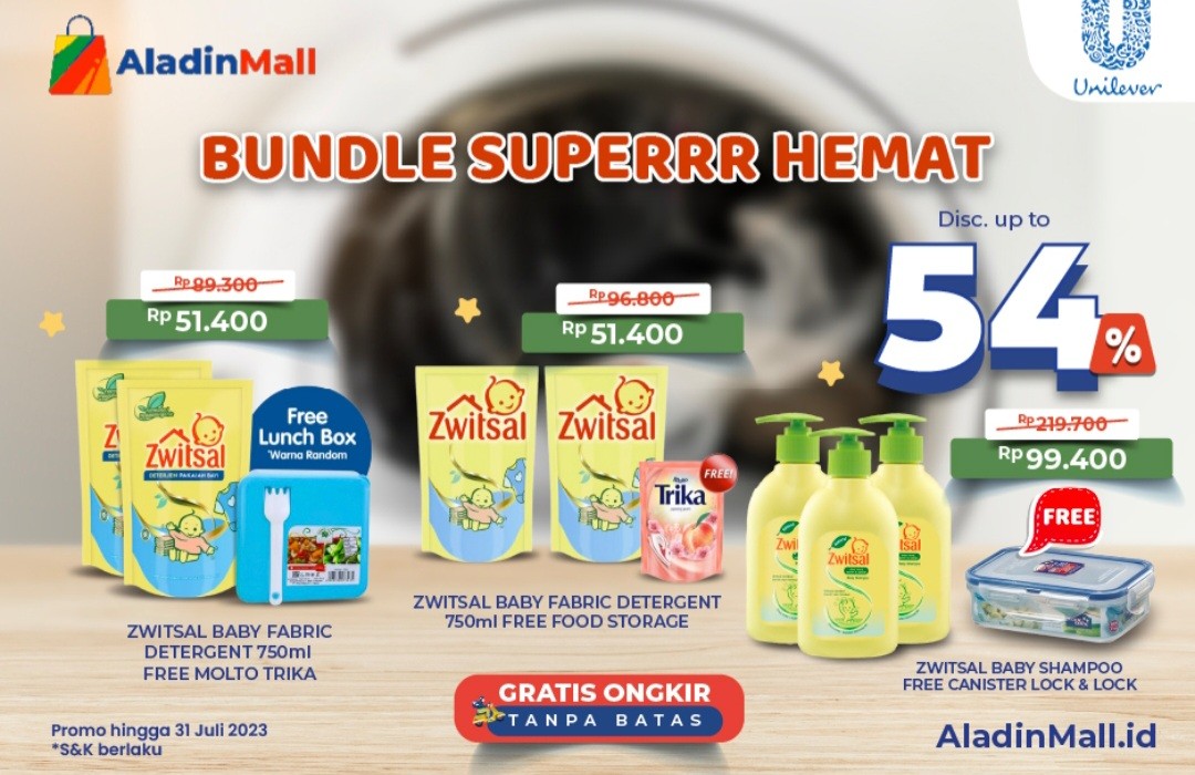 Bundle Super Hemat, Zwitsal Baby Diskon hingga 54 Persen di AladinMall (FOTO:MNC Media)
