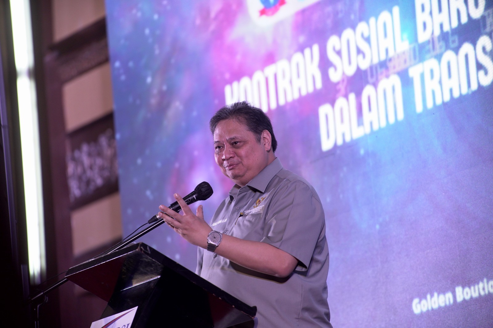 Kongres IX KSBSI: Airlangga Dorong Peningkatan Produktivitas Hadapi Tantangan Ketenagakerjaan. (Foto: MNC Media)