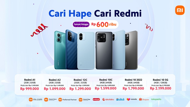 Enam Smartphone Redmi Banting Harga, Cek Daftarnya. (Foto: MNC Media)