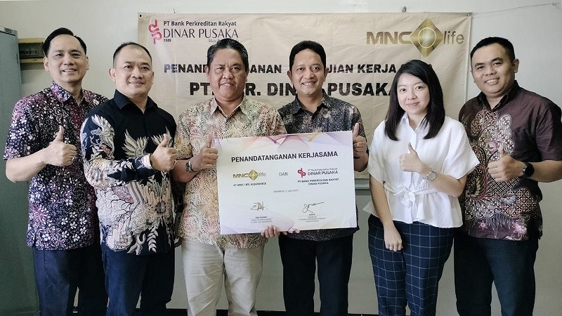 MNC Life Gandeng BPR Dinar Pusaka, Luncurkan Layanan Asuransi Jiwa Kredit. (Foto: MNC Media)