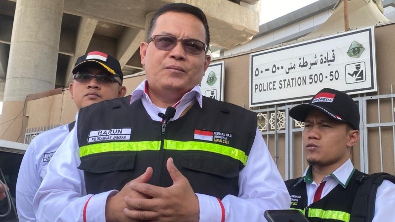 Kepala Bidang Perlindungan Jamaah (Kabid Linjam) PPIH Arab Saudi Harun Al Rasyid (Kemenag)